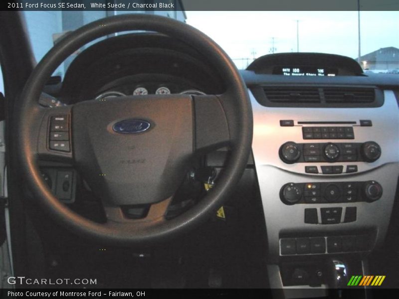 White Suede / Charcoal Black 2011 Ford Focus SE Sedan