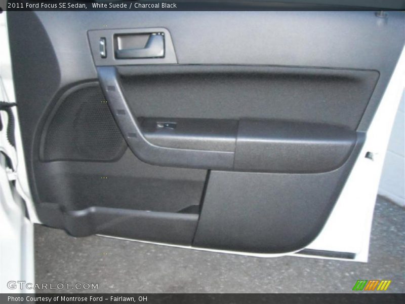 White Suede / Charcoal Black 2011 Ford Focus SE Sedan