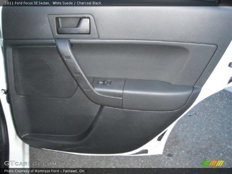 White Suede / Charcoal Black 2011 Ford Focus SE Sedan