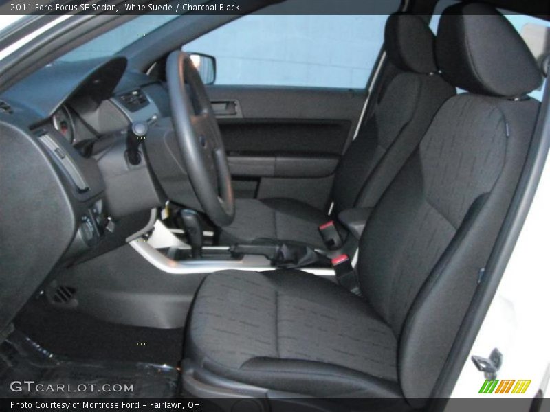 White Suede / Charcoal Black 2011 Ford Focus SE Sedan