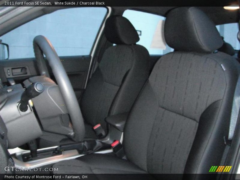 White Suede / Charcoal Black 2011 Ford Focus SE Sedan