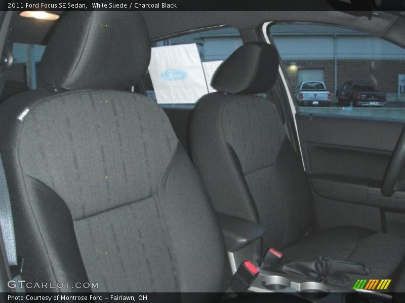 White Suede / Charcoal Black 2011 Ford Focus SE Sedan