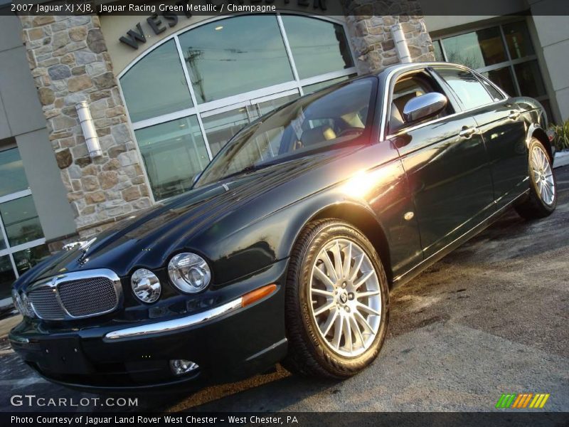 Jaguar Racing Green Metallic / Champagne 2007 Jaguar XJ XJ8