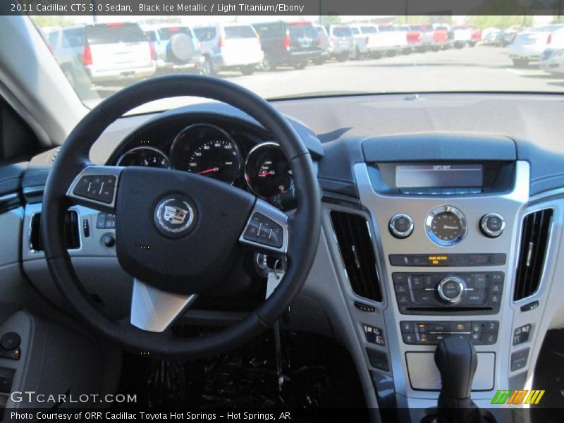 Black Ice Metallic / Light Titanium/Ebony 2011 Cadillac CTS 3.0 Sedan