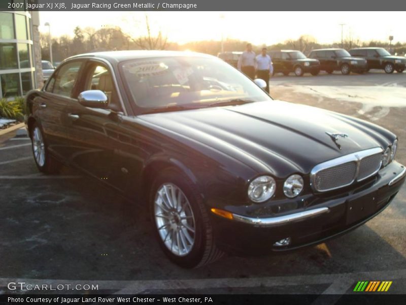 Jaguar Racing Green Metallic / Champagne 2007 Jaguar XJ XJ8
