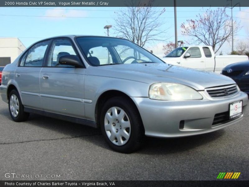 Vogue Silver Metallic / Gray 2000 Honda Civic VP Sedan