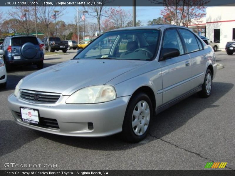 Vogue Silver Metallic / Gray 2000 Honda Civic VP Sedan