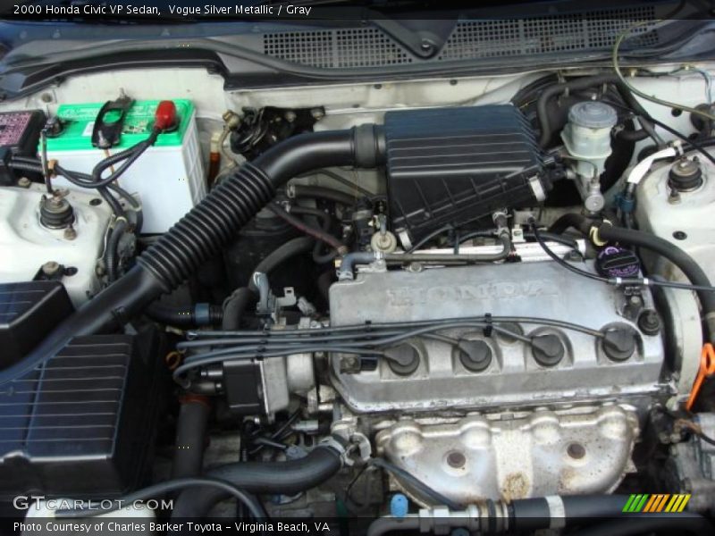  2000 Civic VP Sedan Engine - 1.6 Liter SOHC 16-Valve 4 Cylinder