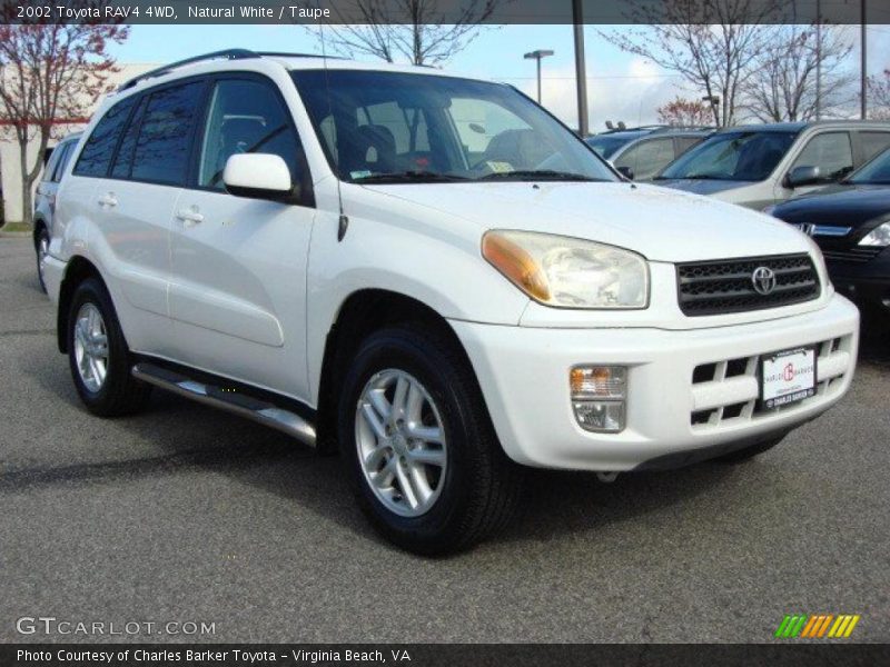 Natural White / Taupe 2002 Toyota RAV4 4WD