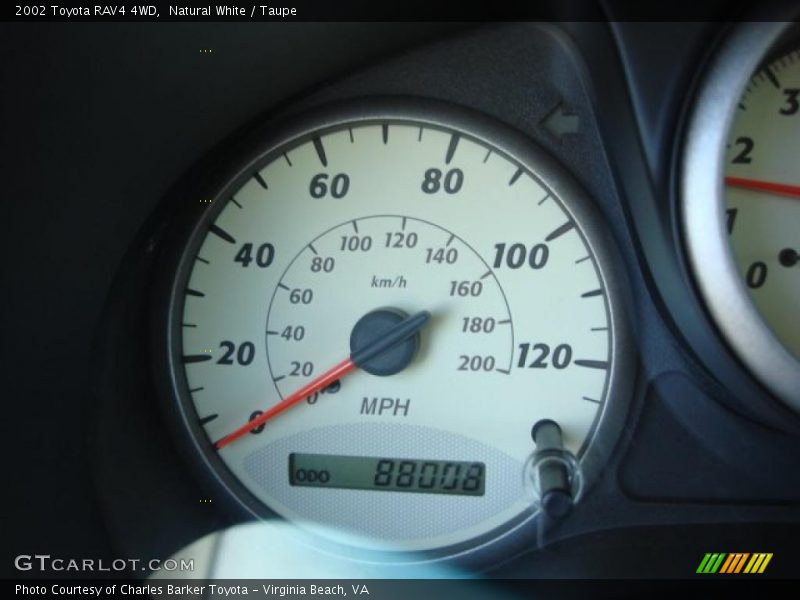 Natural White / Taupe 2002 Toyota RAV4 4WD