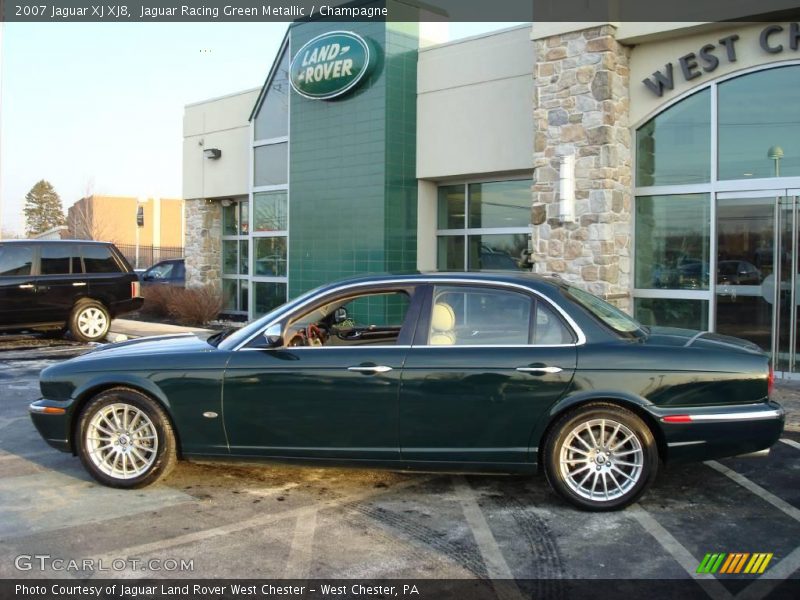 Jaguar Racing Green Metallic / Champagne 2007 Jaguar XJ XJ8