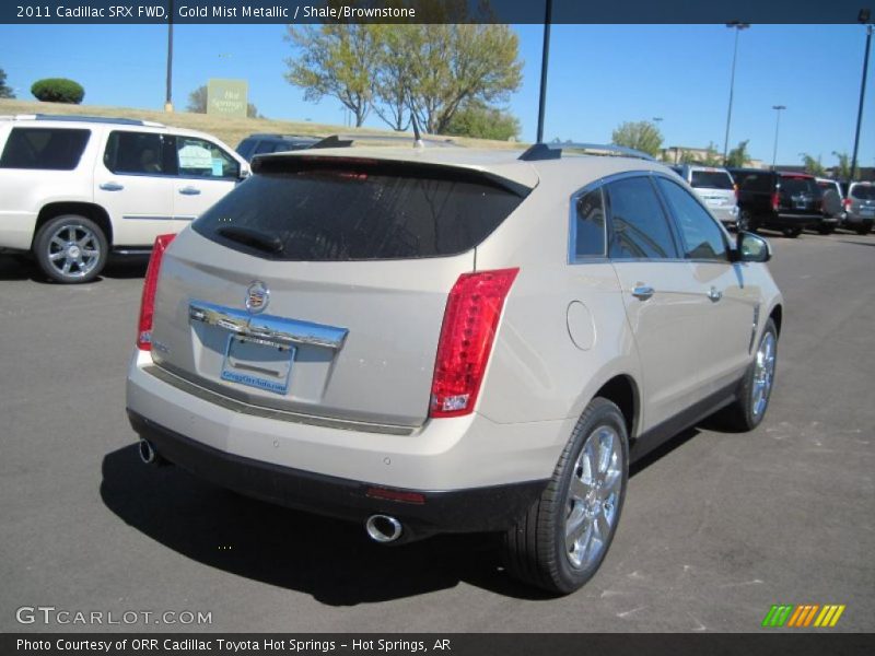 Gold Mist Metallic / Shale/Brownstone 2011 Cadillac SRX FWD