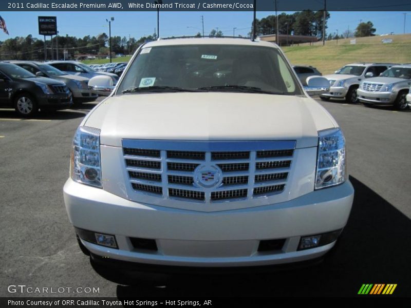 White Diamond Tricoat / Cashmere/Cocoa 2011 Cadillac Escalade Premium AWD