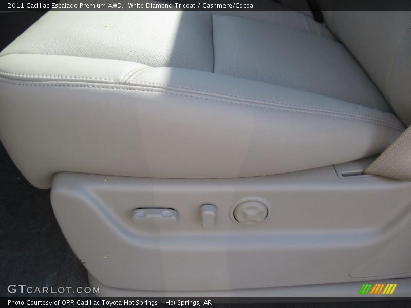 White Diamond Tricoat / Cashmere/Cocoa 2011 Cadillac Escalade Premium AWD