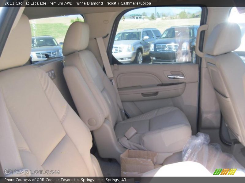 White Diamond Tricoat / Cashmere/Cocoa 2011 Cadillac Escalade Premium AWD