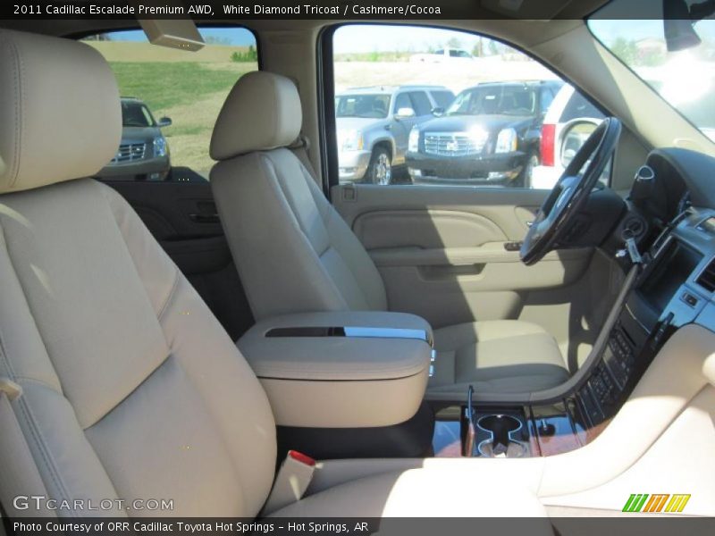 White Diamond Tricoat / Cashmere/Cocoa 2011 Cadillac Escalade Premium AWD