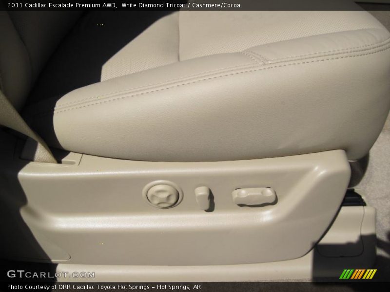 White Diamond Tricoat / Cashmere/Cocoa 2011 Cadillac Escalade Premium AWD