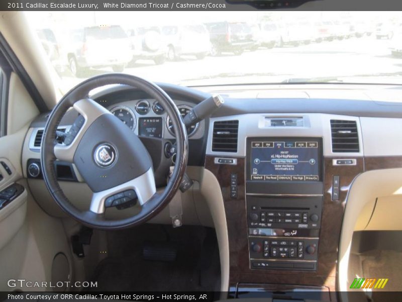 White Diamond Tricoat / Cashmere/Cocoa 2011 Cadillac Escalade Luxury