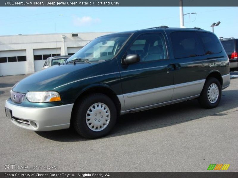 Deep Jewel Green Metallic / Portland Gray 2001 Mercury Villager