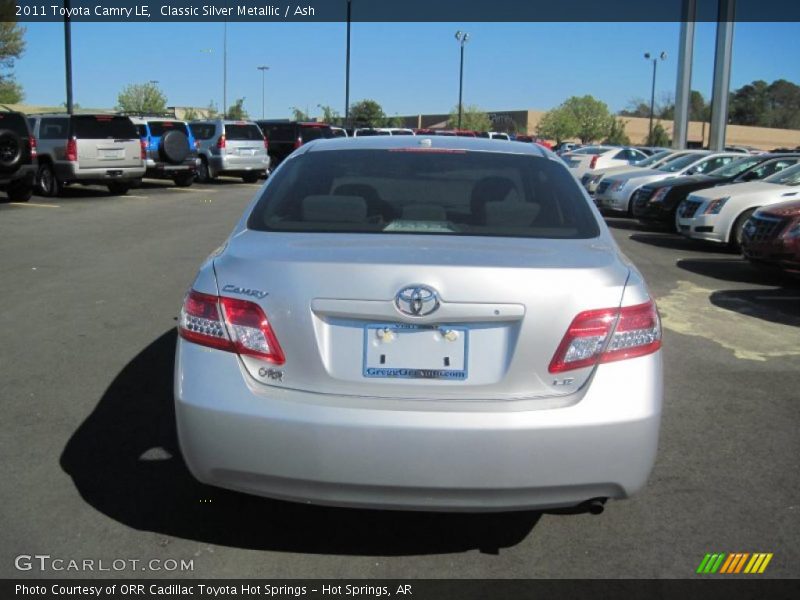 Classic Silver Metallic / Ash 2011 Toyota Camry LE