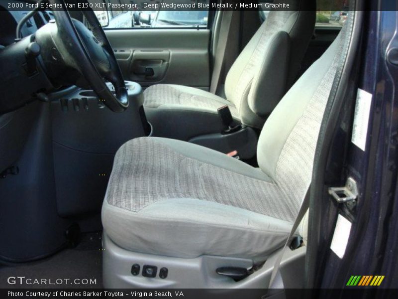 Deep Wedgewood Blue Metallic / Medium Graphite 2000 Ford E Series Van E150 XLT Passenger