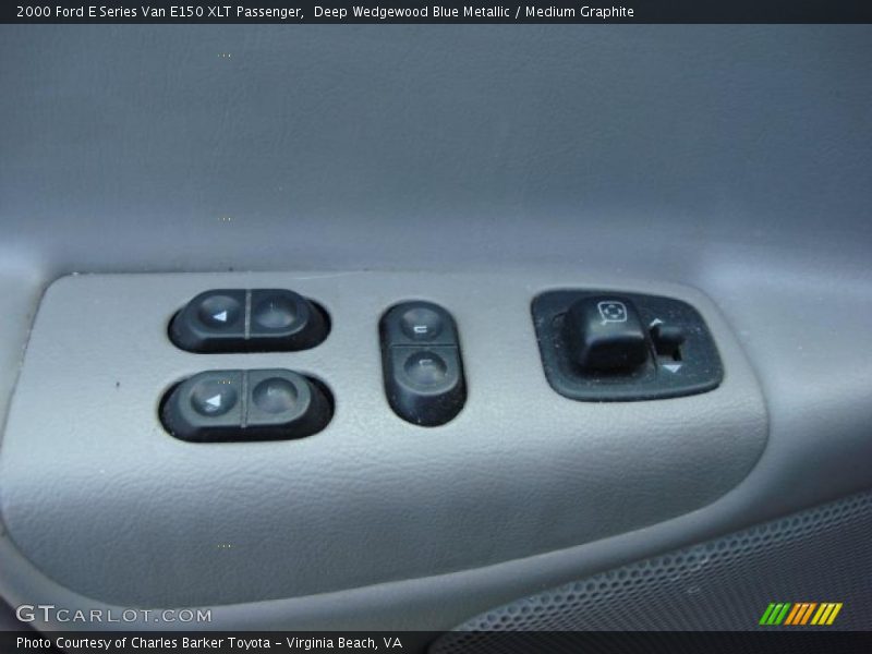 Deep Wedgewood Blue Metallic / Medium Graphite 2000 Ford E Series Van E150 XLT Passenger