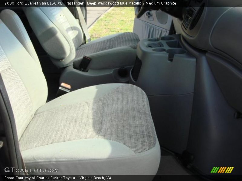 Deep Wedgewood Blue Metallic / Medium Graphite 2000 Ford E Series Van E150 XLT Passenger