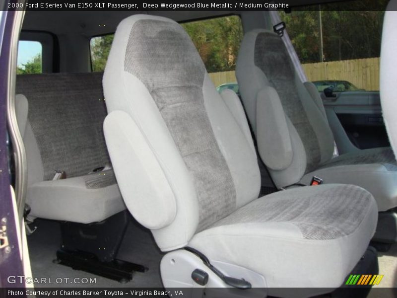 Deep Wedgewood Blue Metallic / Medium Graphite 2000 Ford E Series Van E150 XLT Passenger