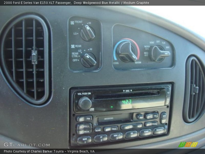 Deep Wedgewood Blue Metallic / Medium Graphite 2000 Ford E Series Van E150 XLT Passenger