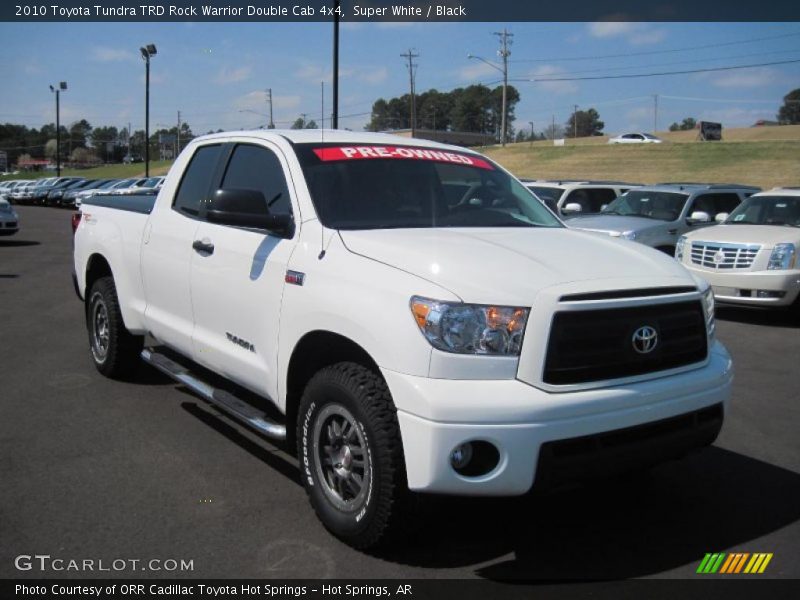 Super White / Black 2010 Toyota Tundra TRD Rock Warrior Double Cab 4x4