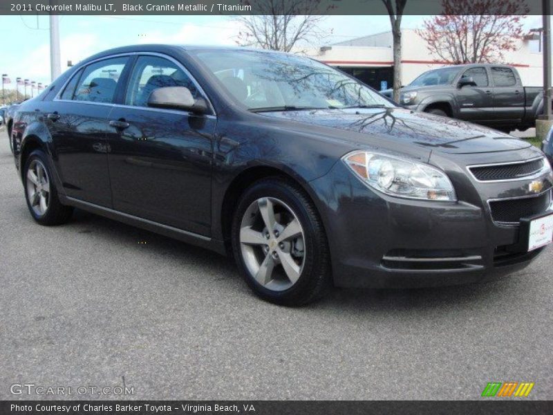Black Granite Metallic / Titanium 2011 Chevrolet Malibu LT
