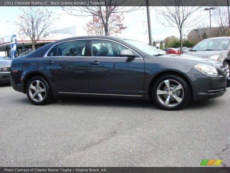 Black Granite Metallic / Titanium 2011 Chevrolet Malibu LT
