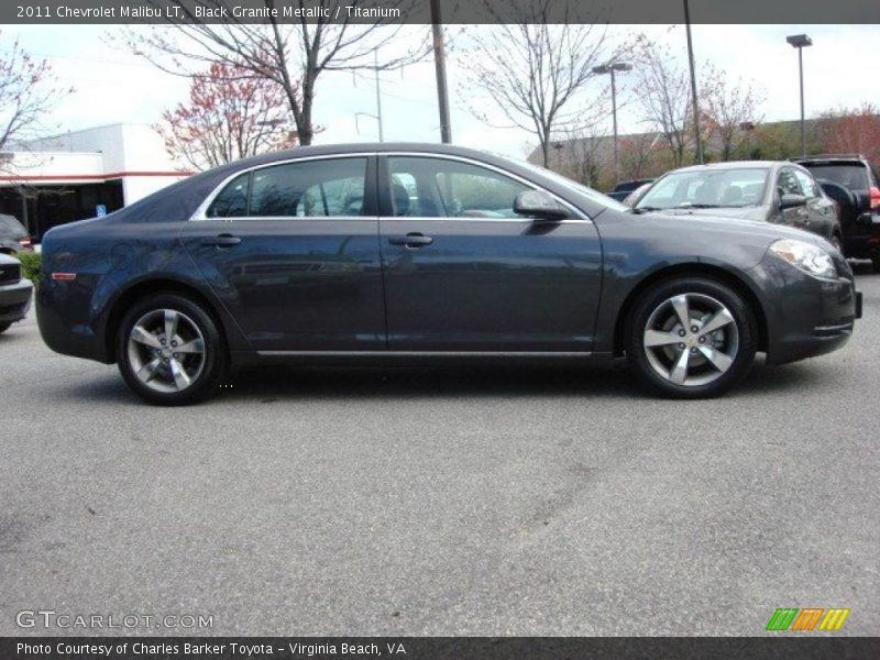 Black Granite Metallic / Titanium 2011 Chevrolet Malibu LT