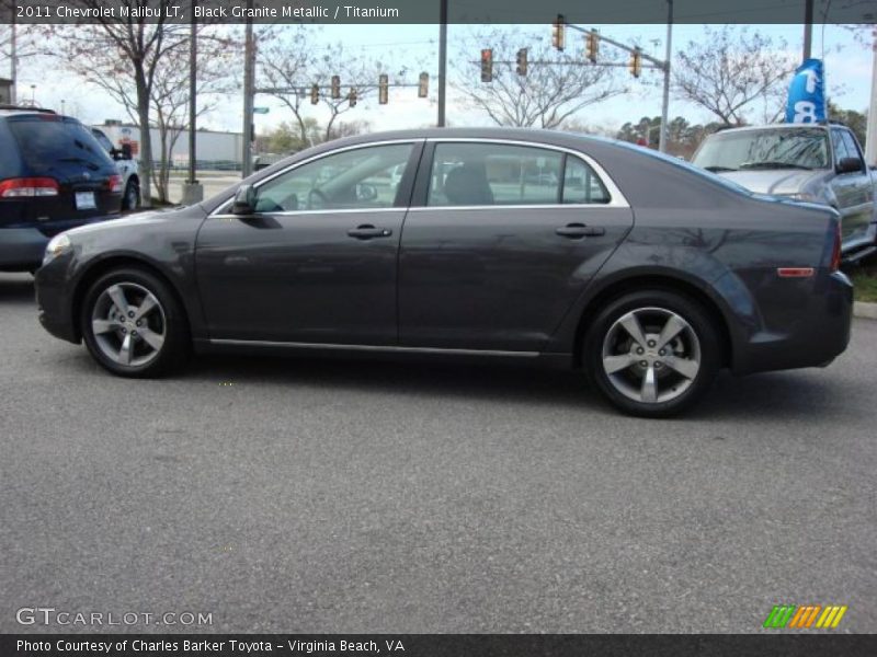 Black Granite Metallic / Titanium 2011 Chevrolet Malibu LT