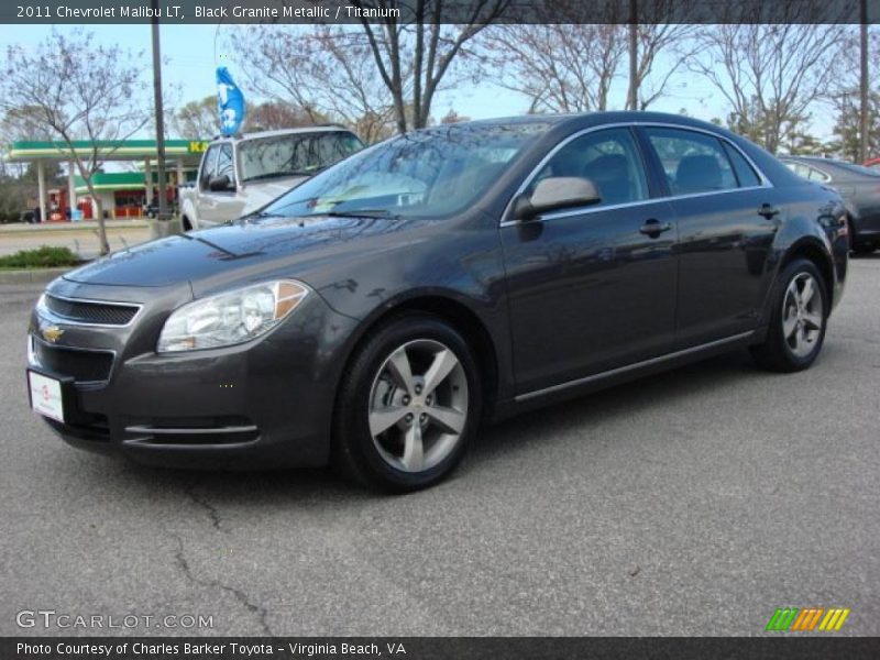 Black Granite Metallic / Titanium 2011 Chevrolet Malibu LT