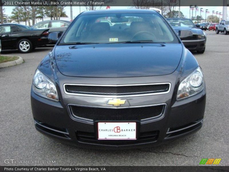 Black Granite Metallic / Titanium 2011 Chevrolet Malibu LT