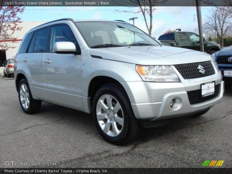 Quicksilver Metallic / Black 2010 Suzuki Grand Vitara Limited