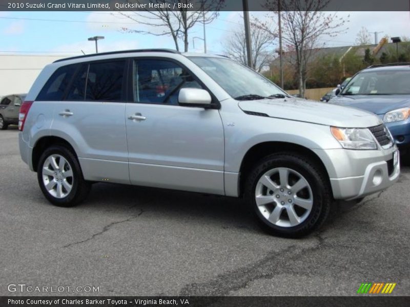 Quicksilver Metallic / Black 2010 Suzuki Grand Vitara Limited
