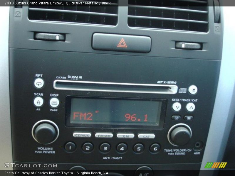 Quicksilver Metallic / Black 2010 Suzuki Grand Vitara Limited