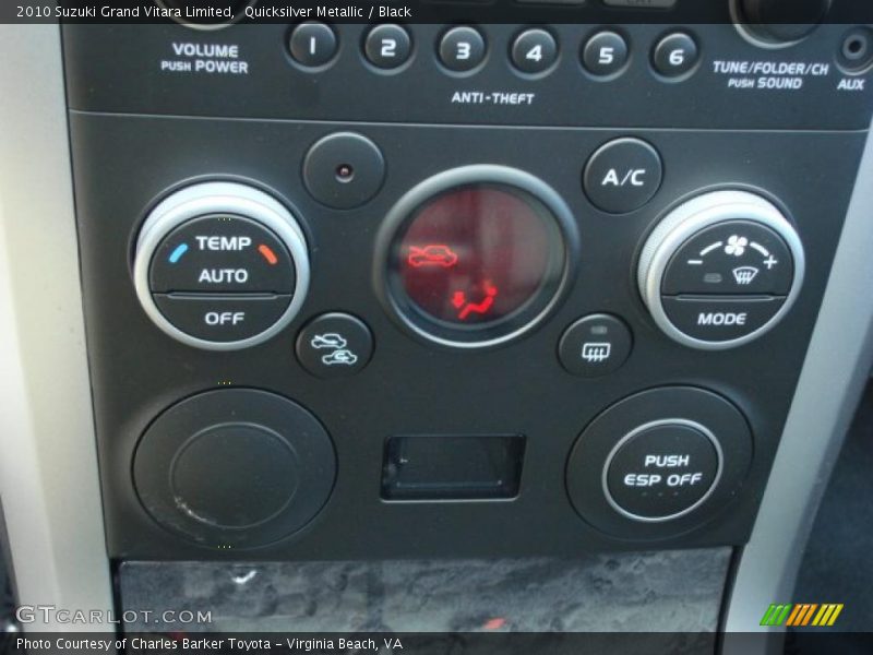 Quicksilver Metallic / Black 2010 Suzuki Grand Vitara Limited