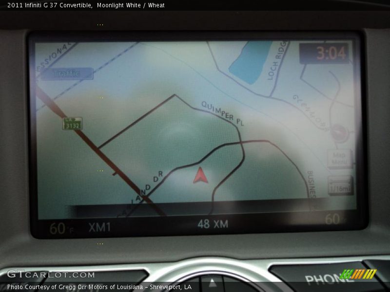 Navigation of 2011 G 37 Convertible