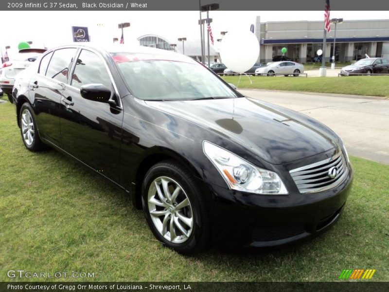Black Obsidian / Wheat 2009 Infiniti G 37 Sedan