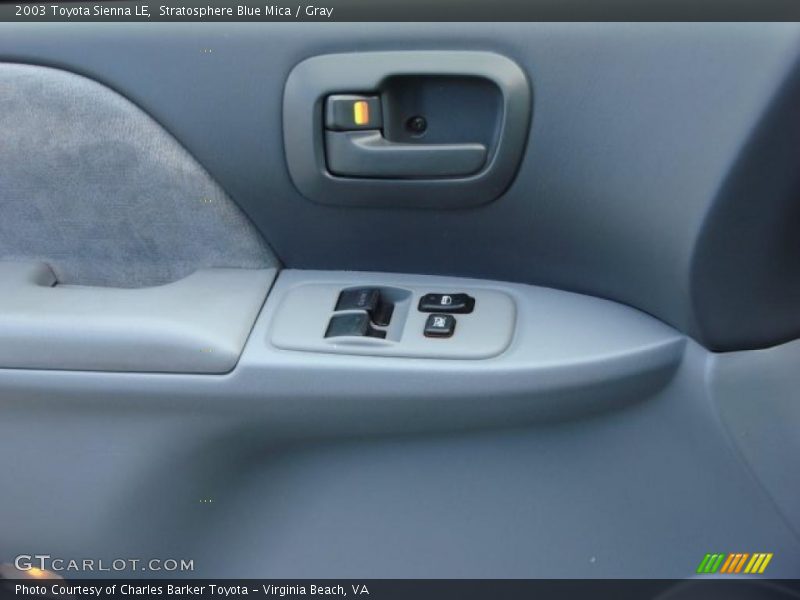 Stratosphere Blue Mica / Gray 2003 Toyota Sienna LE