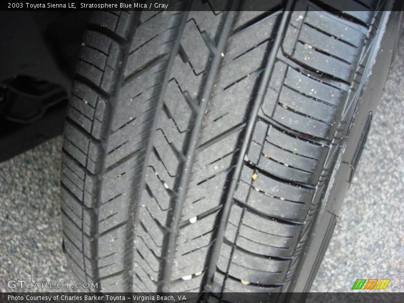 Stratosphere Blue Mica / Gray 2003 Toyota Sienna LE