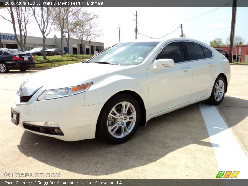White Diamond Pearl / Parchment 2009 Acura TL 3.5
