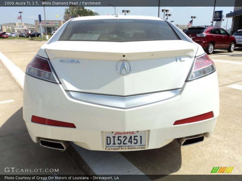 White Diamond Pearl / Parchment 2009 Acura TL 3.5