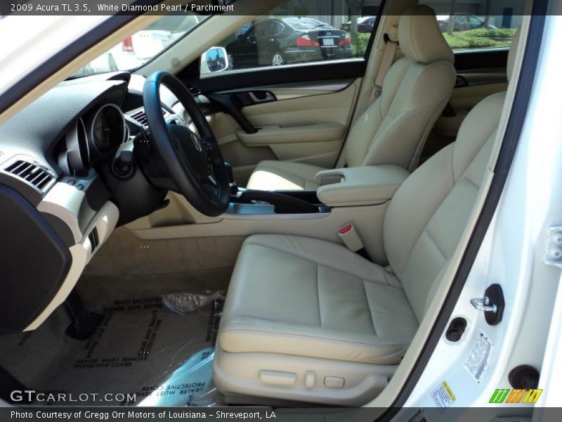 White Diamond Pearl / Parchment 2009 Acura TL 3.5