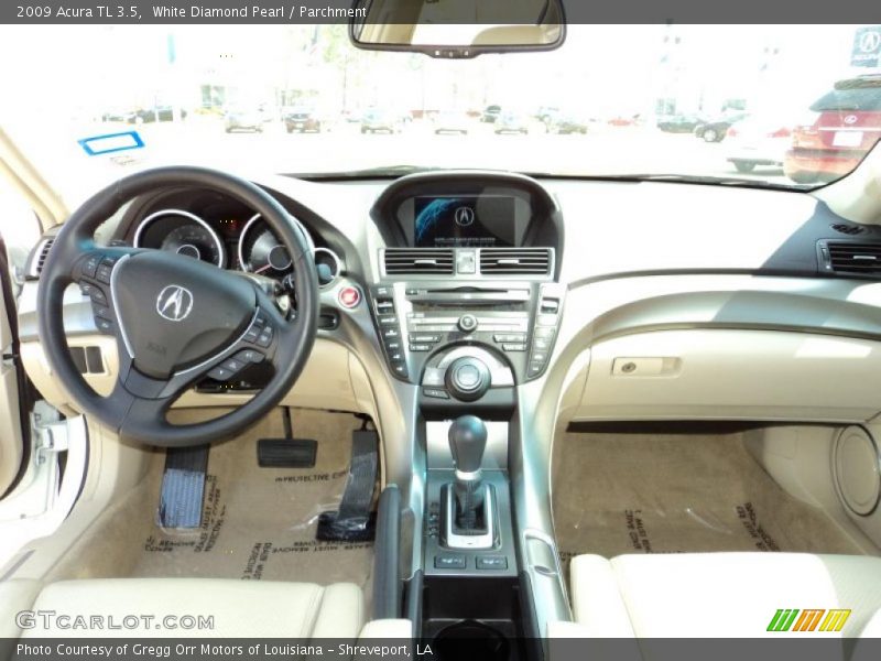 White Diamond Pearl / Parchment 2009 Acura TL 3.5