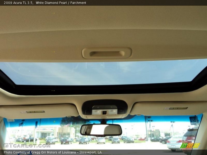 White Diamond Pearl / Parchment 2009 Acura TL 3.5