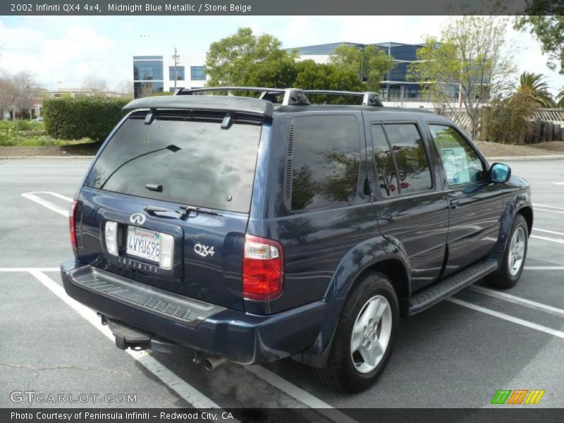 Midnight Blue Metallic / Stone Beige 2002 Infiniti QX4 4x4